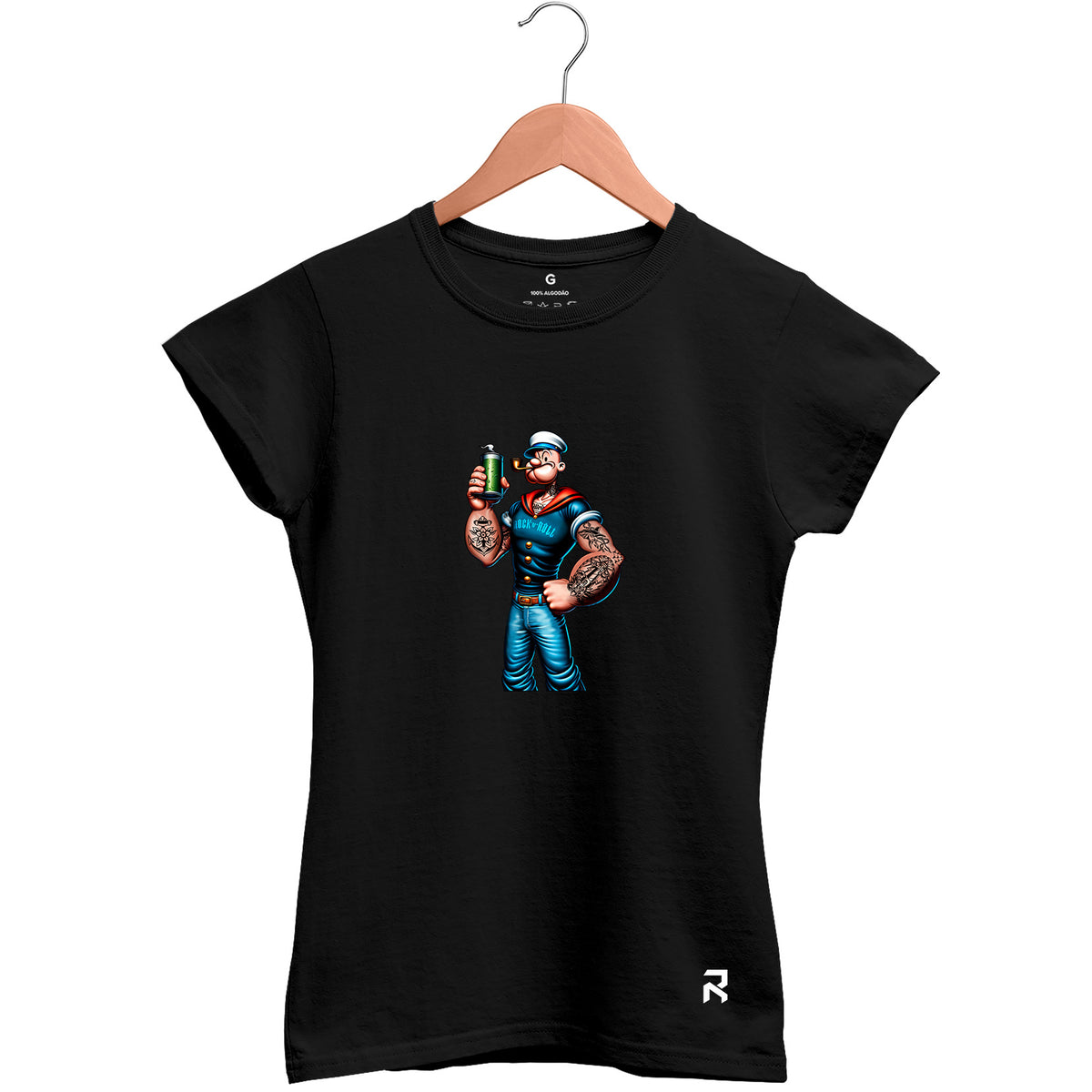 Camiseta Baby Look Feminina Marinheiro