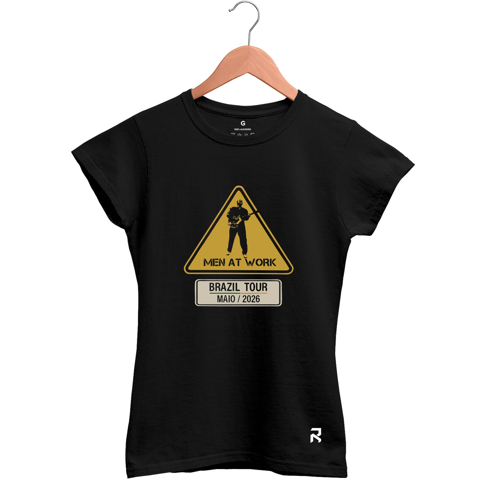 Camiseta Baby Look Feminina Men At Work Tour