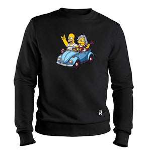 Moletom Homer Rockeiro Unissex - Clube Rock - P-MASC-002-PT - P - Preto -