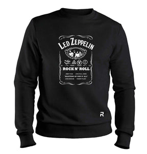 Moletom Led Zeppelin Jack Unissex - Clube Rock - P-MASC-002-PT - P - Preto -