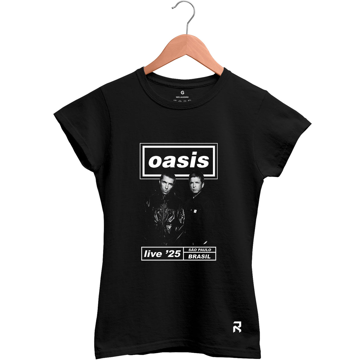 Camiseta Baby Look Feminina Oasis Tour