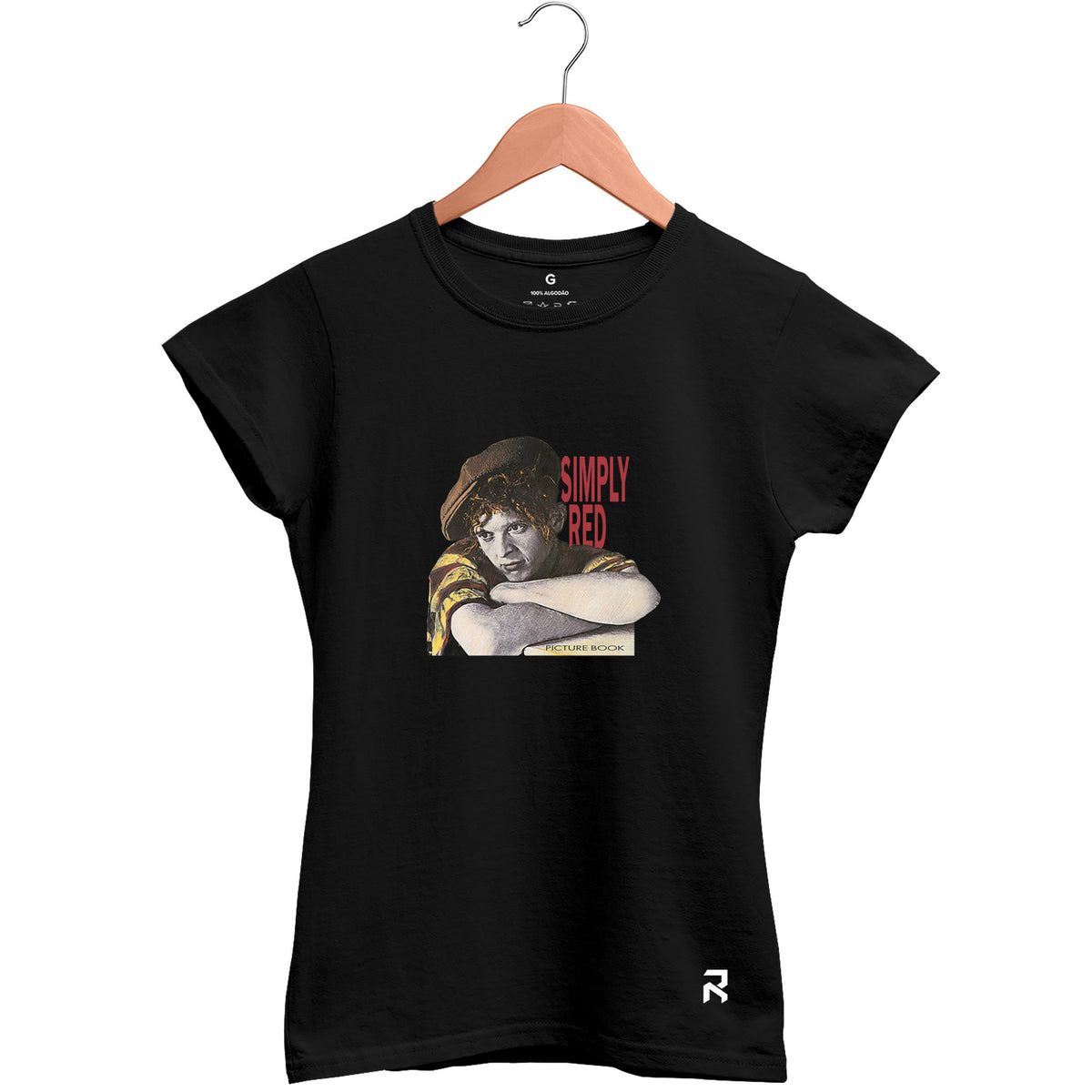 Camiseta Baby Look Feminina Picture Simply Red