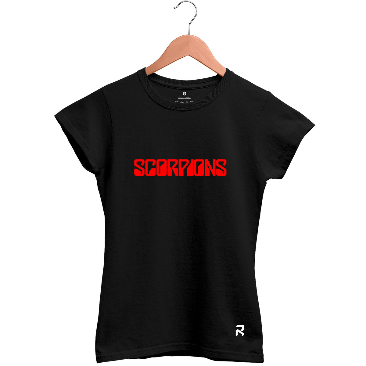 Camiseta Baby Look Feminina Red Scorpions