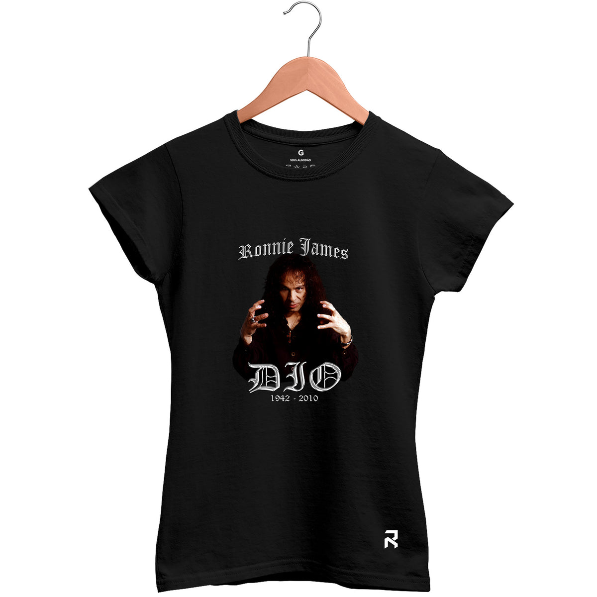 Camiseta Baby Look Feminina Ronnie James Dio