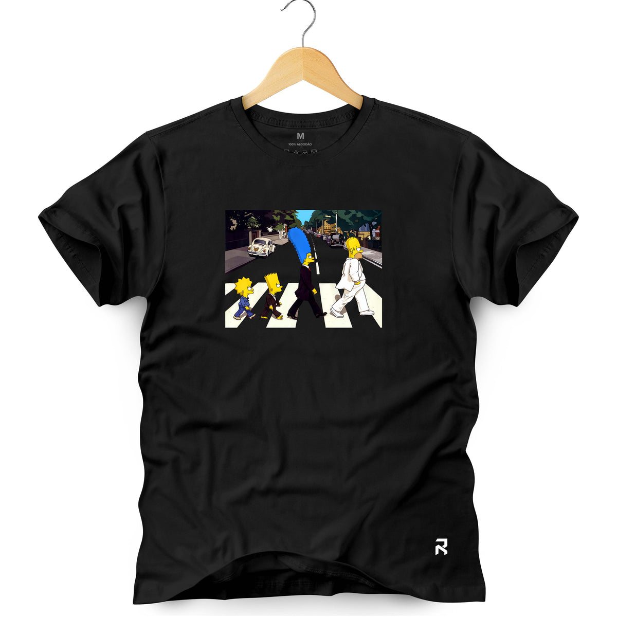 Camiseta Masculina Abbey Road Cartoon