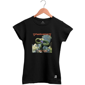Camiseta Baby Look Feminina Snake Stratovarius