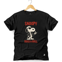 Camiseta Masculina Snoopy Rock