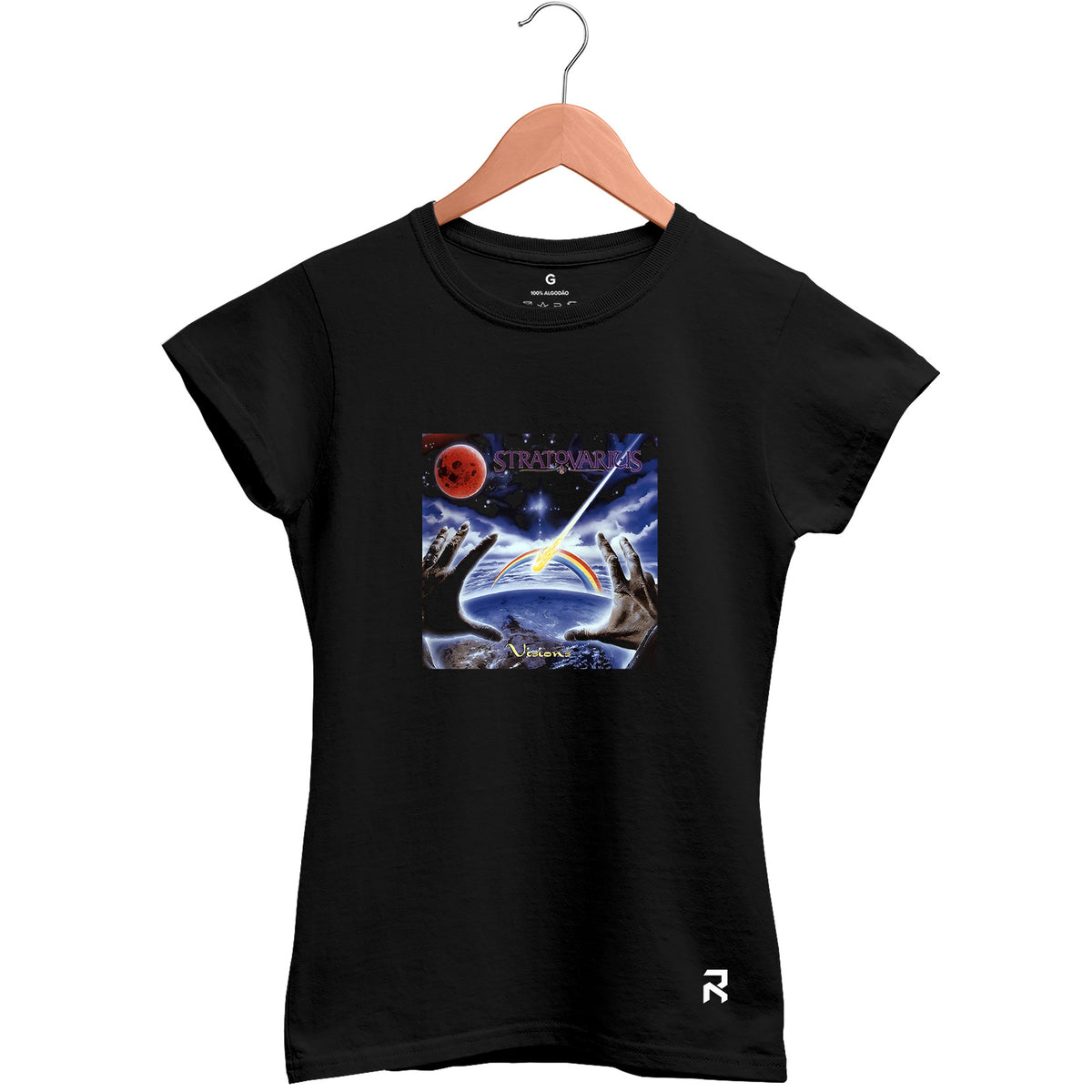 Camiseta Baby Look Feminina Visions Stratovarius