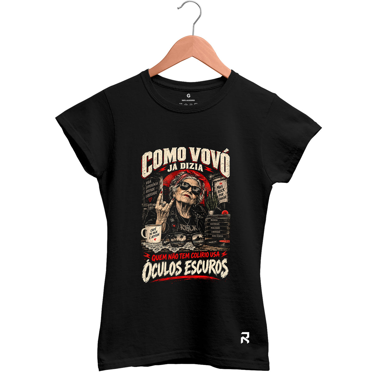Camiseta Baby Look Feminina Vovó Colírio