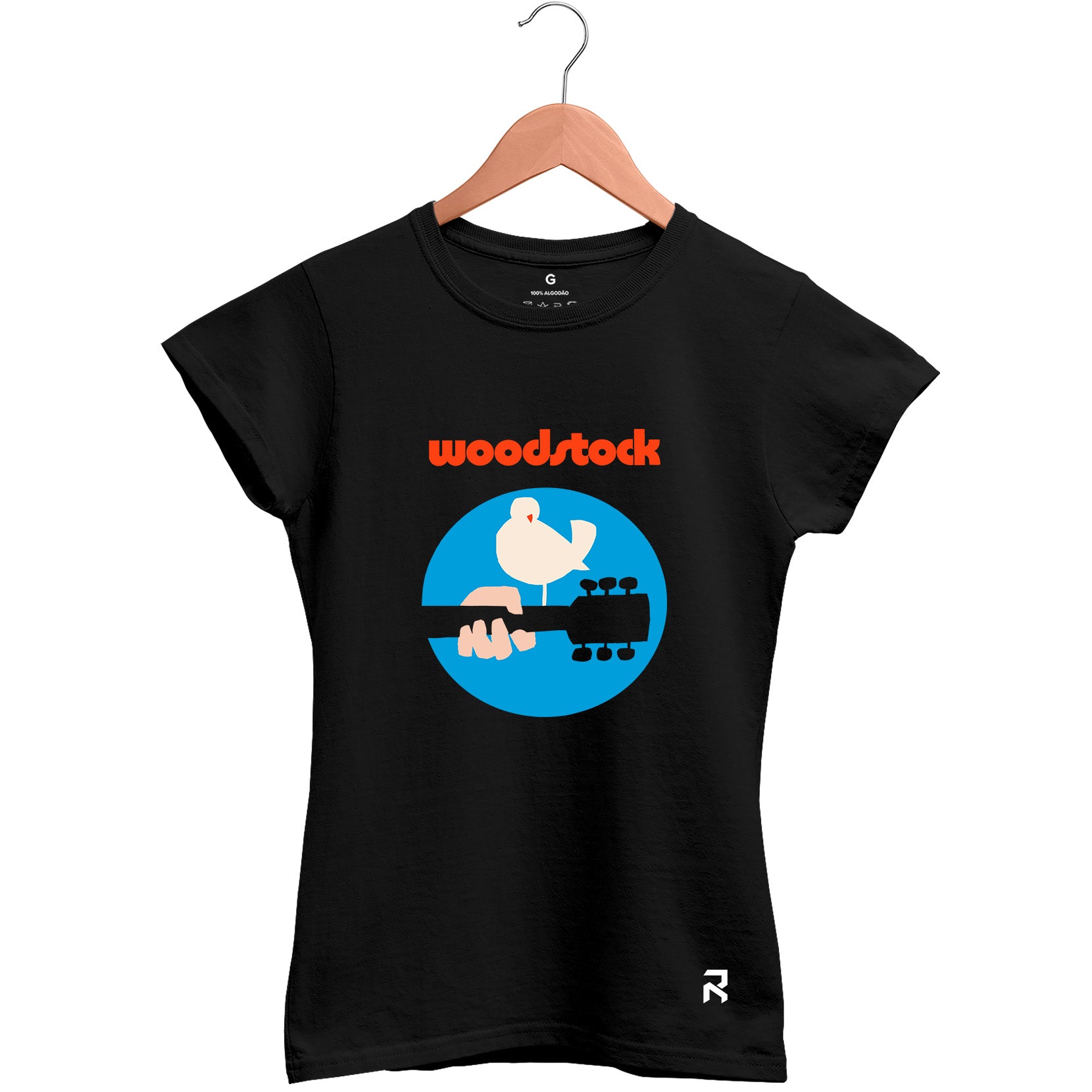 Camiseta Baby Look Feminina Woodstock