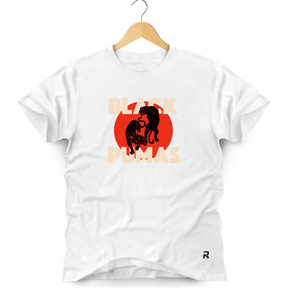 Camiseta Masculina Black Pumas - Clube Rock - P-MASC-009-BC - P - Branca -