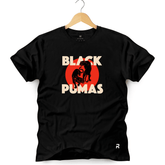 Camiseta Masculina Black Pumas - Clube Rock - P-MASC-009-PT - P - Preta -