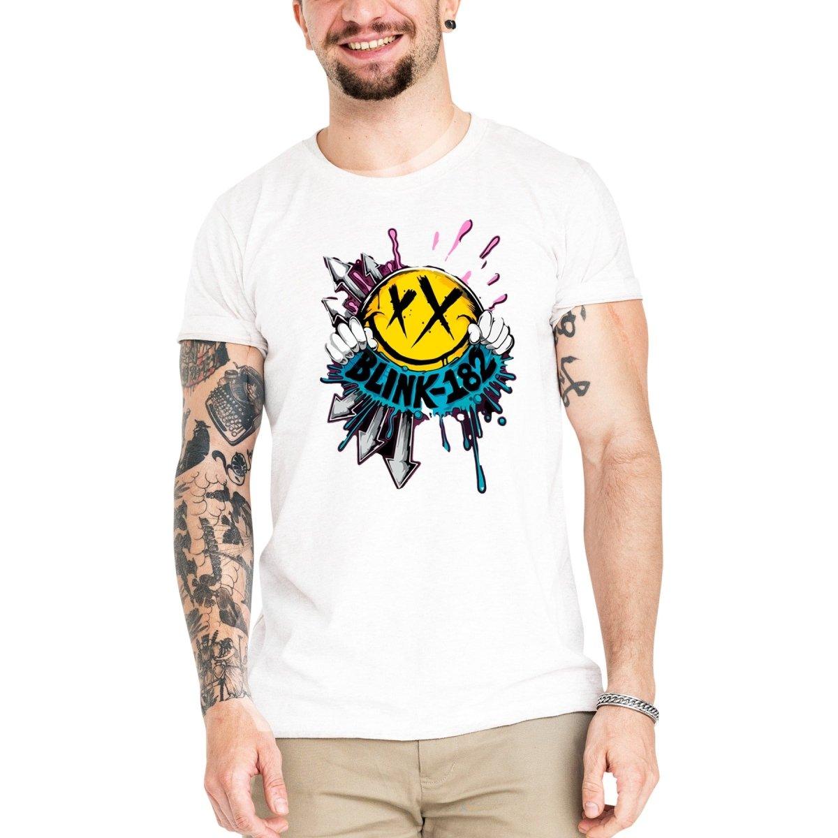 Camiseta Masculina Blink-182 - Clube Rock - P - Branca -