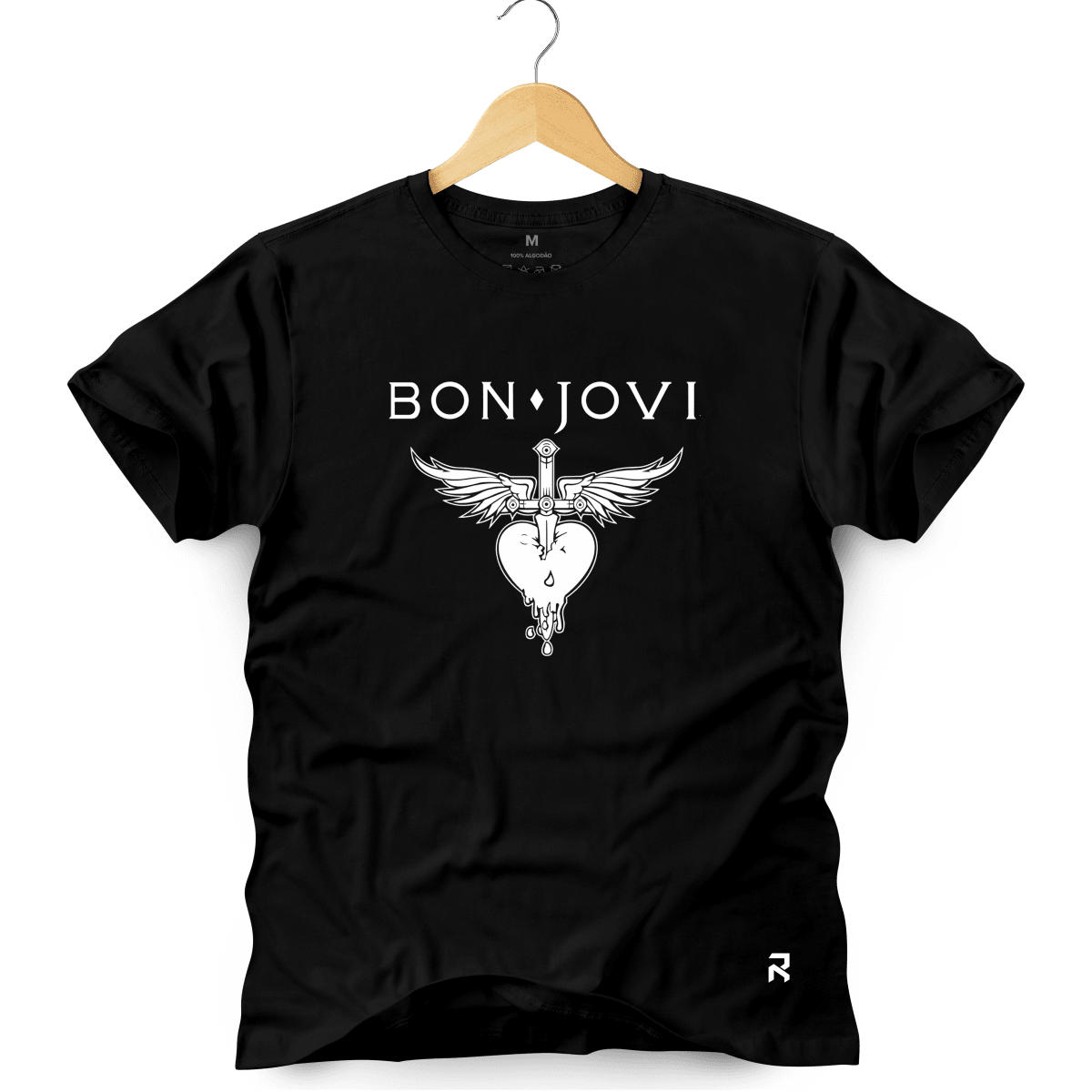 Camiseta Masculina Bon Jovi - Clube Rock - P-MASC-012-PT - P - Preta -