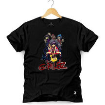 Camiseta Masculina Gorillaz Banda - Clube Rock - P - Preta -