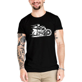 Camiseta Masculina Moto Veloz Harley - Clube Rock - P-MASC-062-BC - P - Branca -